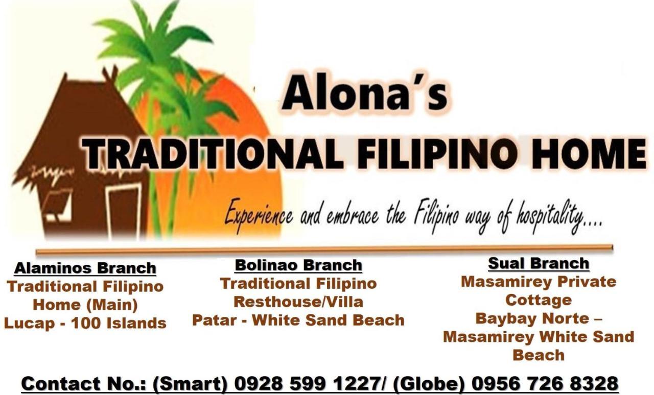 Alona'S Traditional Filipino Home Near 100 Islands Wharf Alaminos Exterior foto